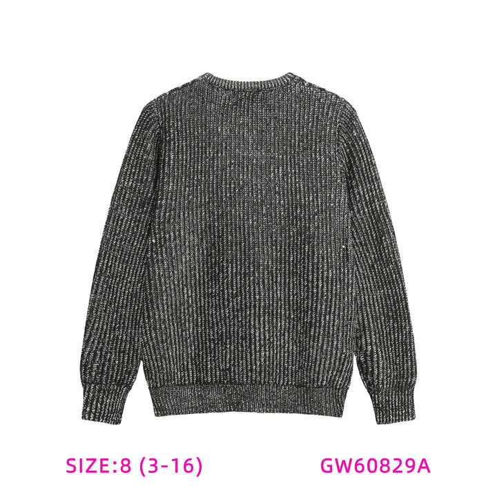 GW60829A-DARK GREY BOYS SWEATER