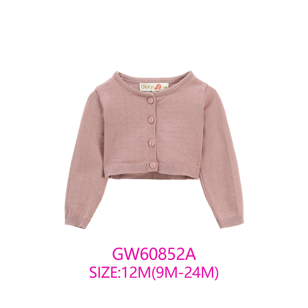 GW60852A-BABY KNIT CARDIGAN