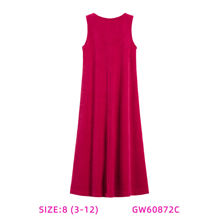 GW60872C-PINK VELOUR SHABBOS ROBE