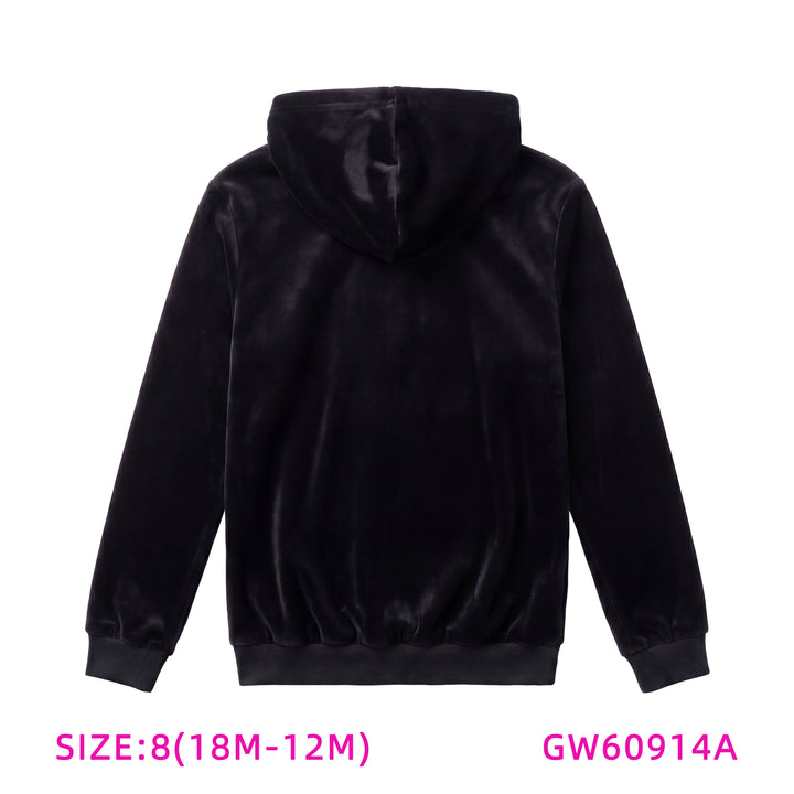 GW60914A-GK BLACK HOODED TOP