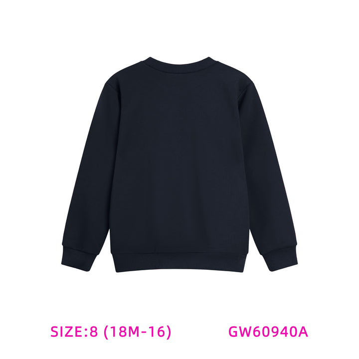 GW60940A-NAVY HORSE SWEATSHIRT