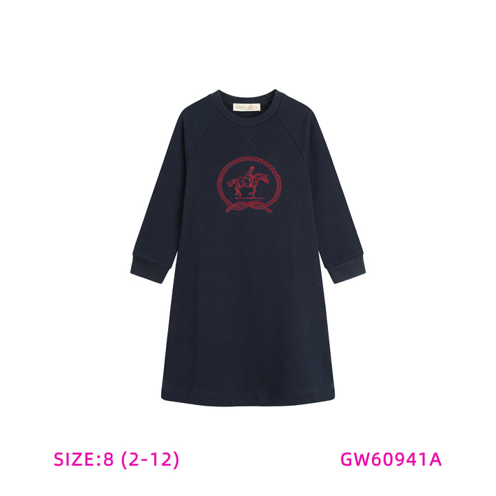 GW60941A-BLUE HORSE DRESS