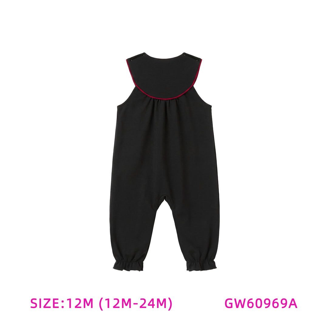 GW60969A-BLACK AND RED ROMPER