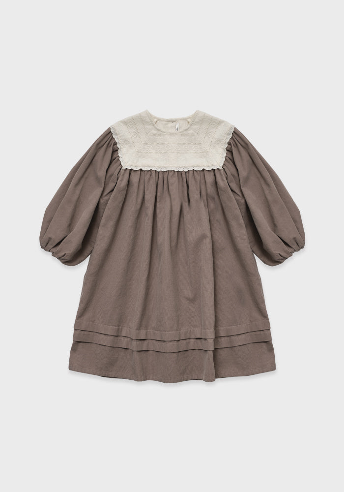 Simona Corduroy Dress - Mocha Pink