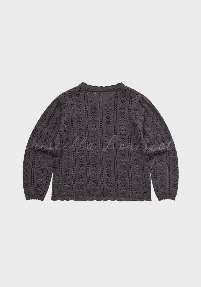 Roselia Knit Cardigan Charcoal