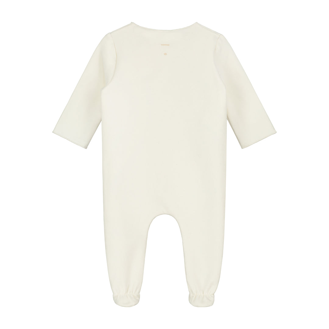 SUI033 NEWBORN SUIT WITH SNAPS CREAM