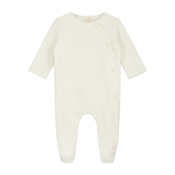 SUI033 NEWBORN SUIT WITH SNAPS CREAM