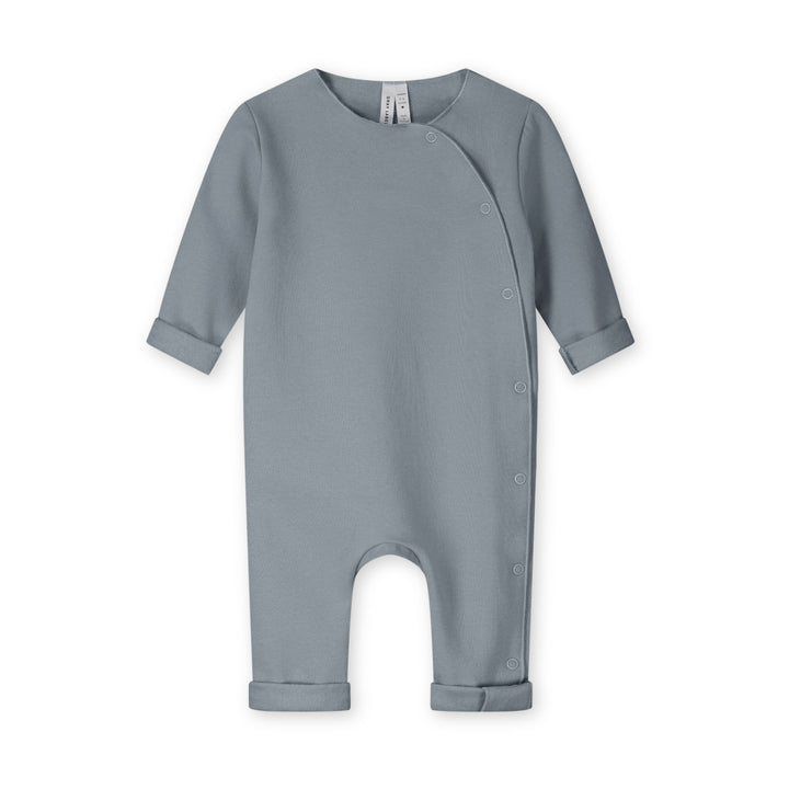 SUI066 BABY SUIT WITH SNAPS STONE GRAY