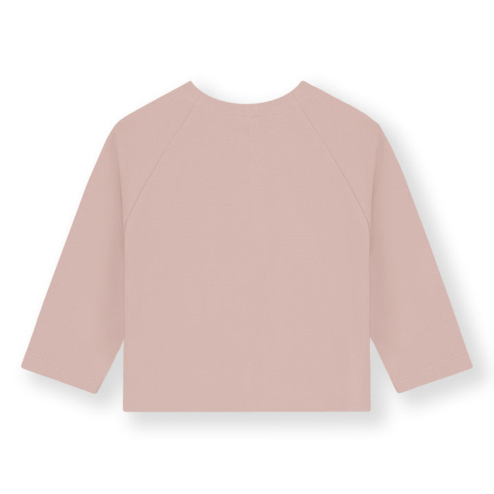 TOP170 BABY RAGLAN CARDIGAN FADED PINK