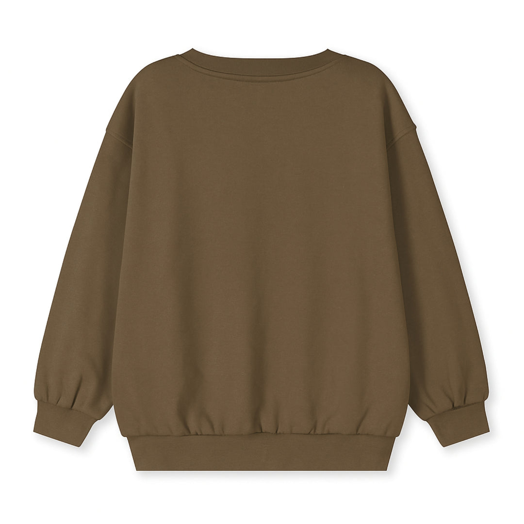 TOP172 DROPPED SHOULDER SWEATER WOODY