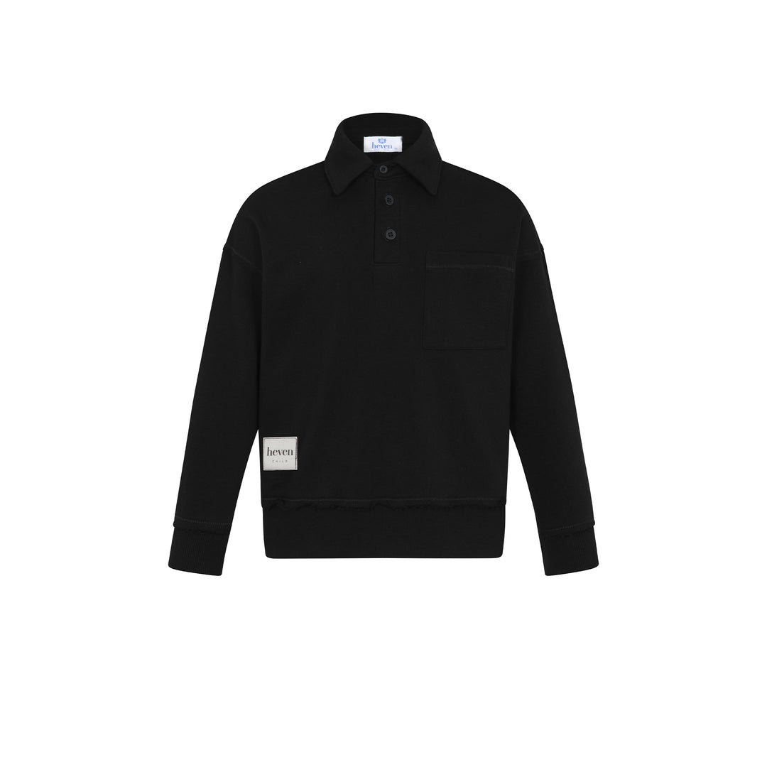 H75 BOYS POLO - BLACK