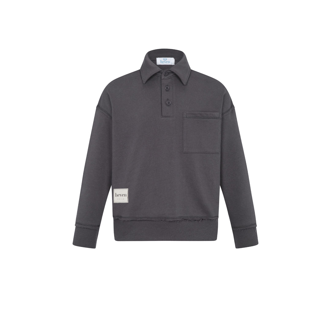 H75 BOYS POLO - GREY