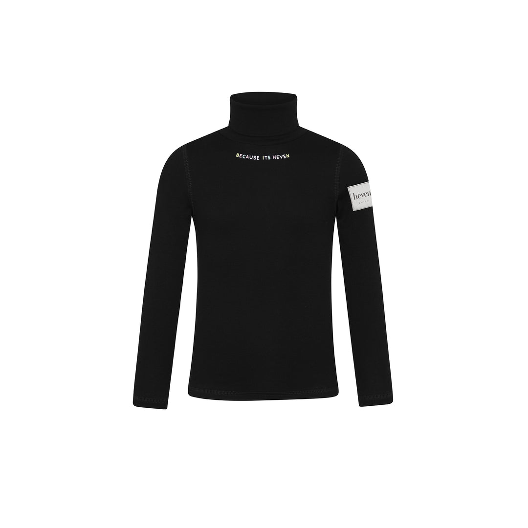 H81 BECAUSE ITS HEVEN TNECK - BLACK