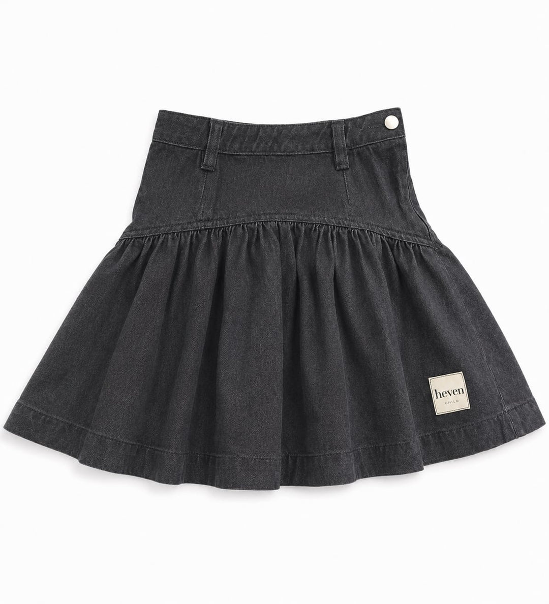 H86 DENIM SKIRT - BLACK DENIM