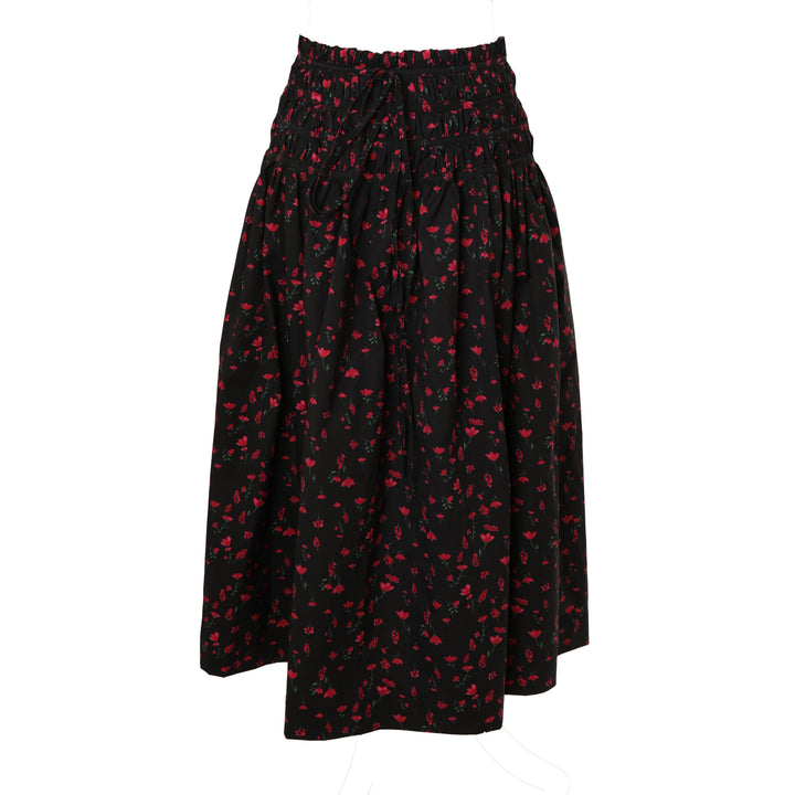 HSK058 SKIRT WITH WAIST TUNNELS - SMALL FLORAL