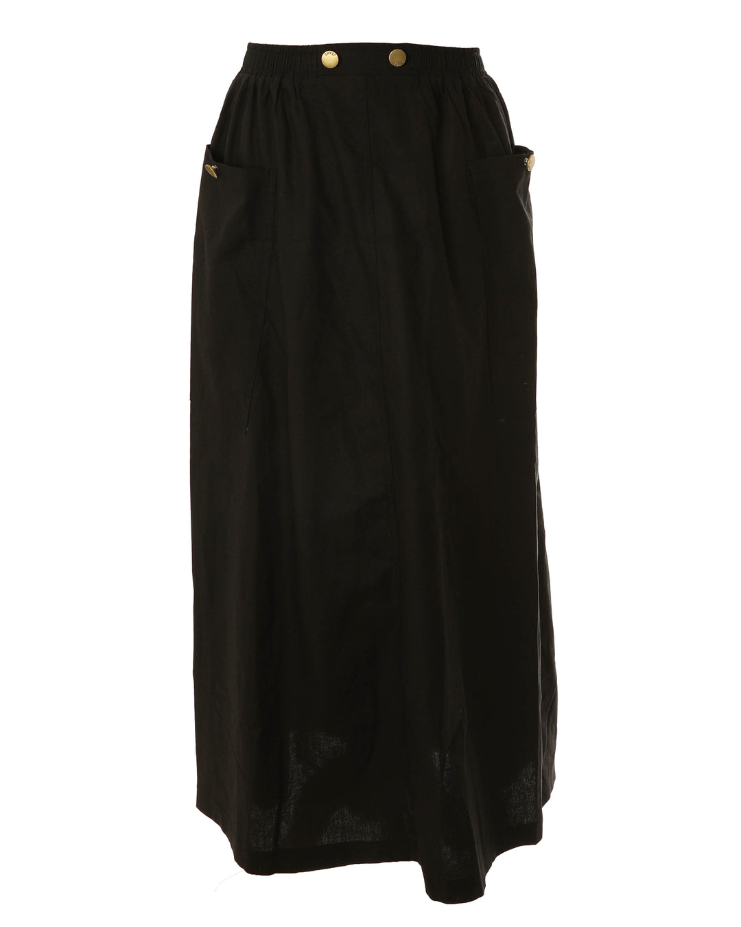 HSK669-SKIRT WITH BIG POCKETS-Black