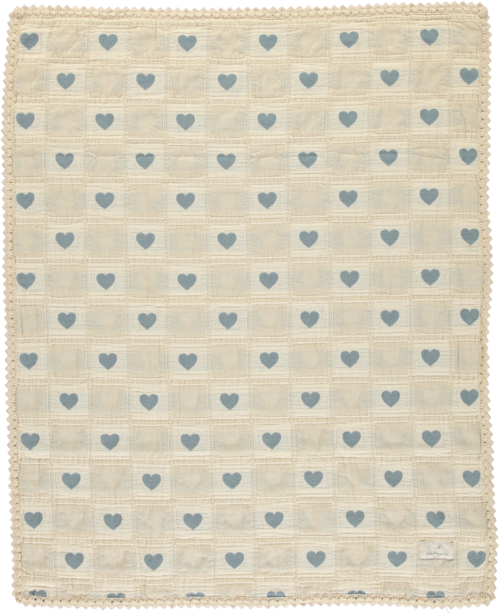 Heart Blanket-Heart Blue Patchwork