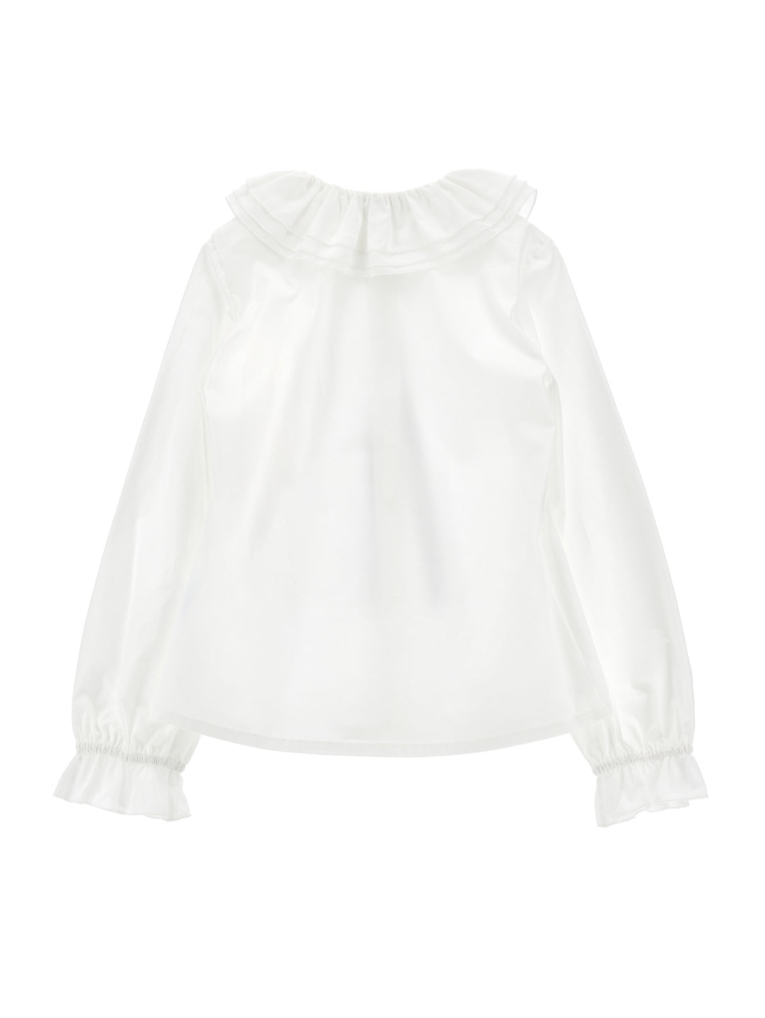 I1H302 PANNA+NERO BUTTON UP SHIRT WITH LOGO RIBBON TIE