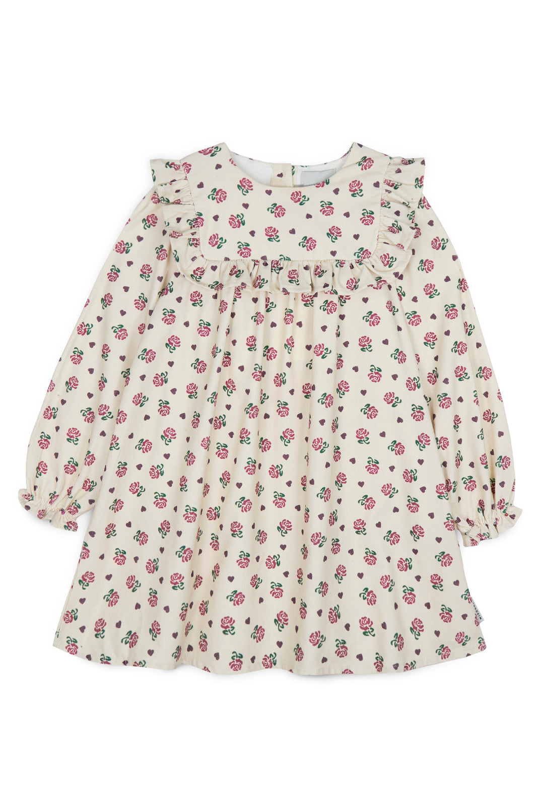 LISA CORDUROY DRESS - PRINTED CORDUROY (ECRU)