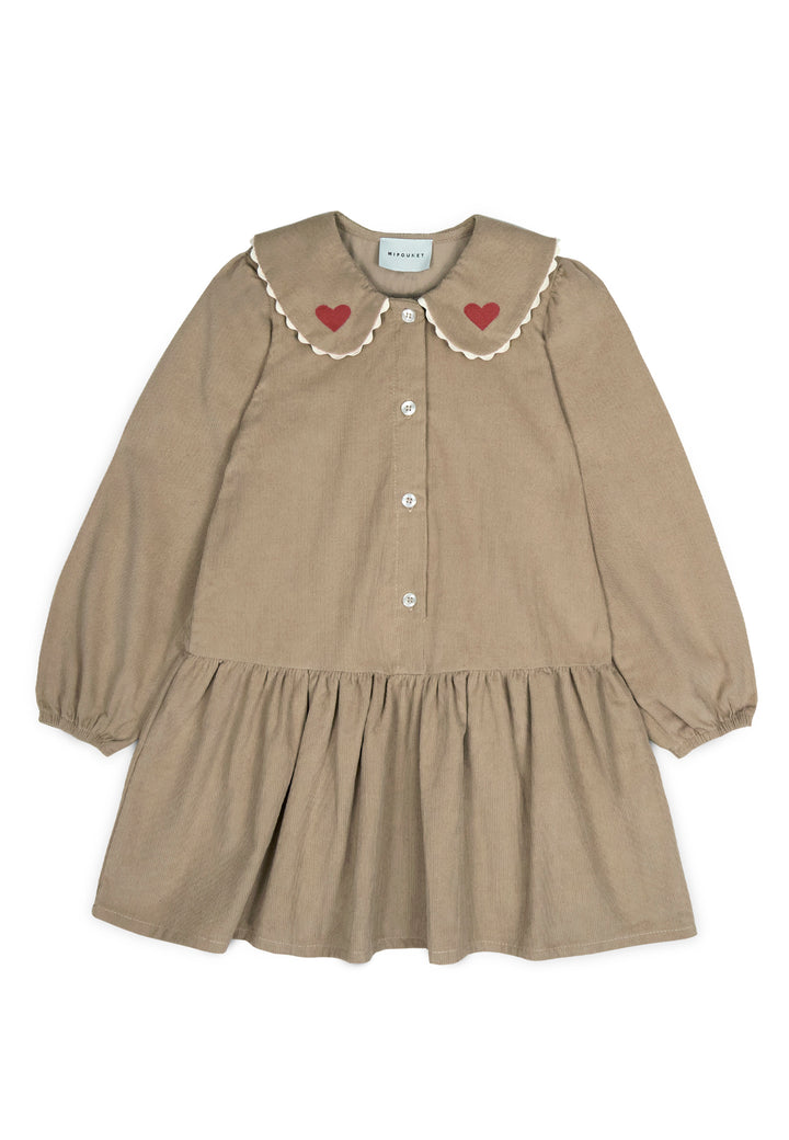 GERALDINE CORDUROY DRESS - CORDUROY (COCONUT)