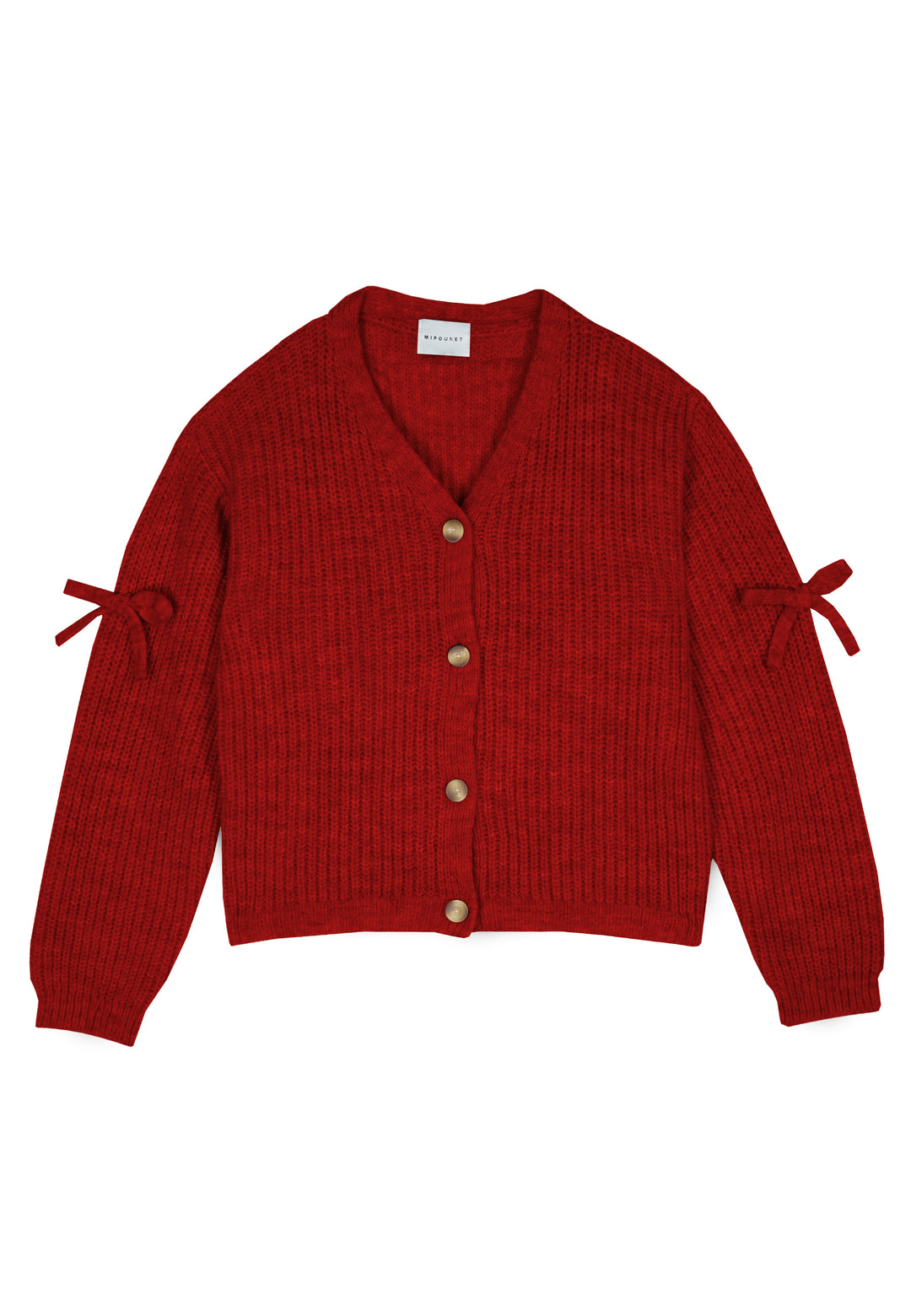 ALICIA CARDIGAN - KNITWEAR (DEEP RED)