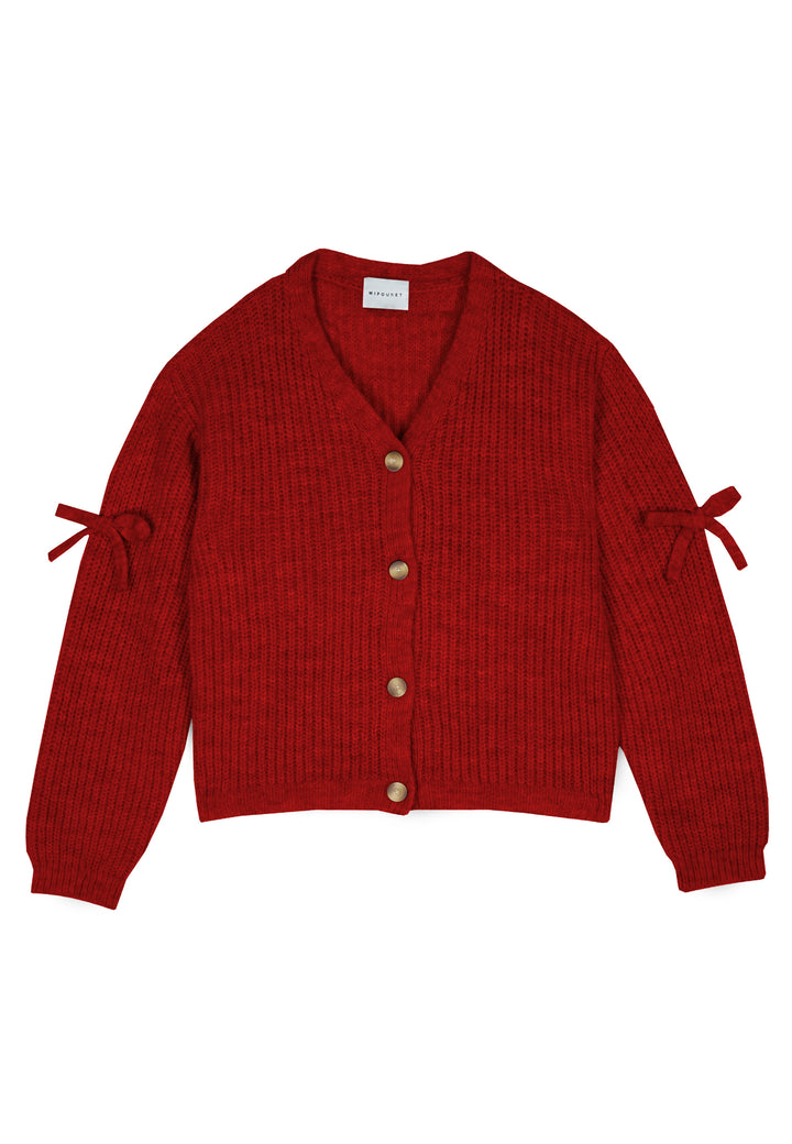 ALICIA CARDIGAN - KNITWEAR (DEEP RED)