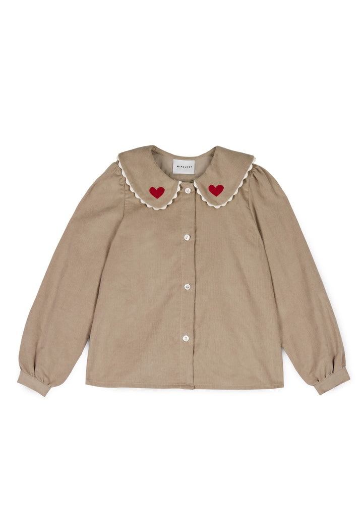 GERALDINE CORDUROY BLOUSE - CORDUROY (COCONUT)