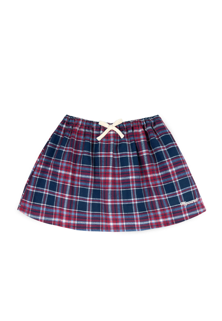 LORENA TARTAN MINI SKIRT - TWILL (RED)