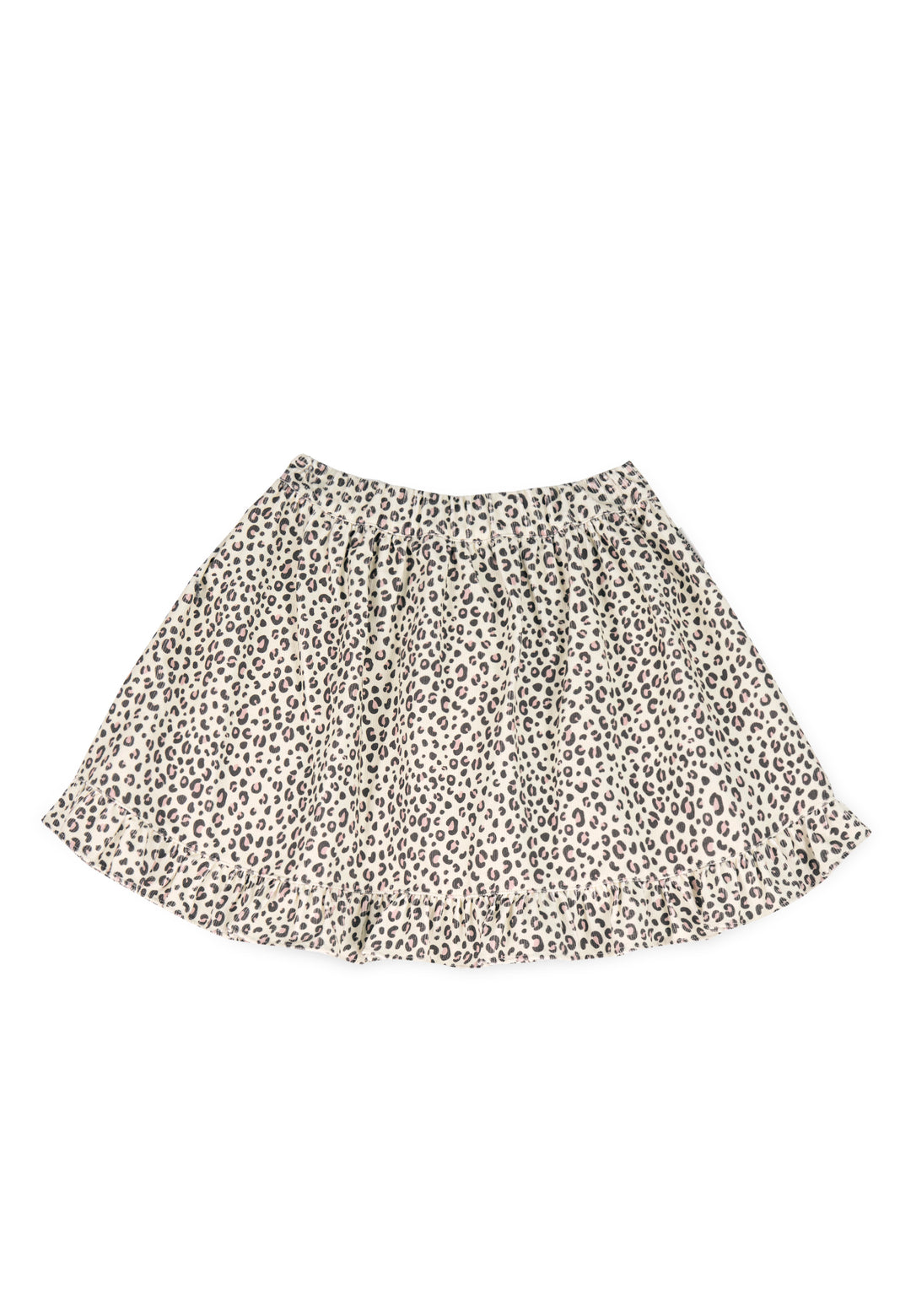 CHLOE CORDUROY MINI SKIRT - ANIMAL PRINTED CORDUROY (ECRU / MAUVE)