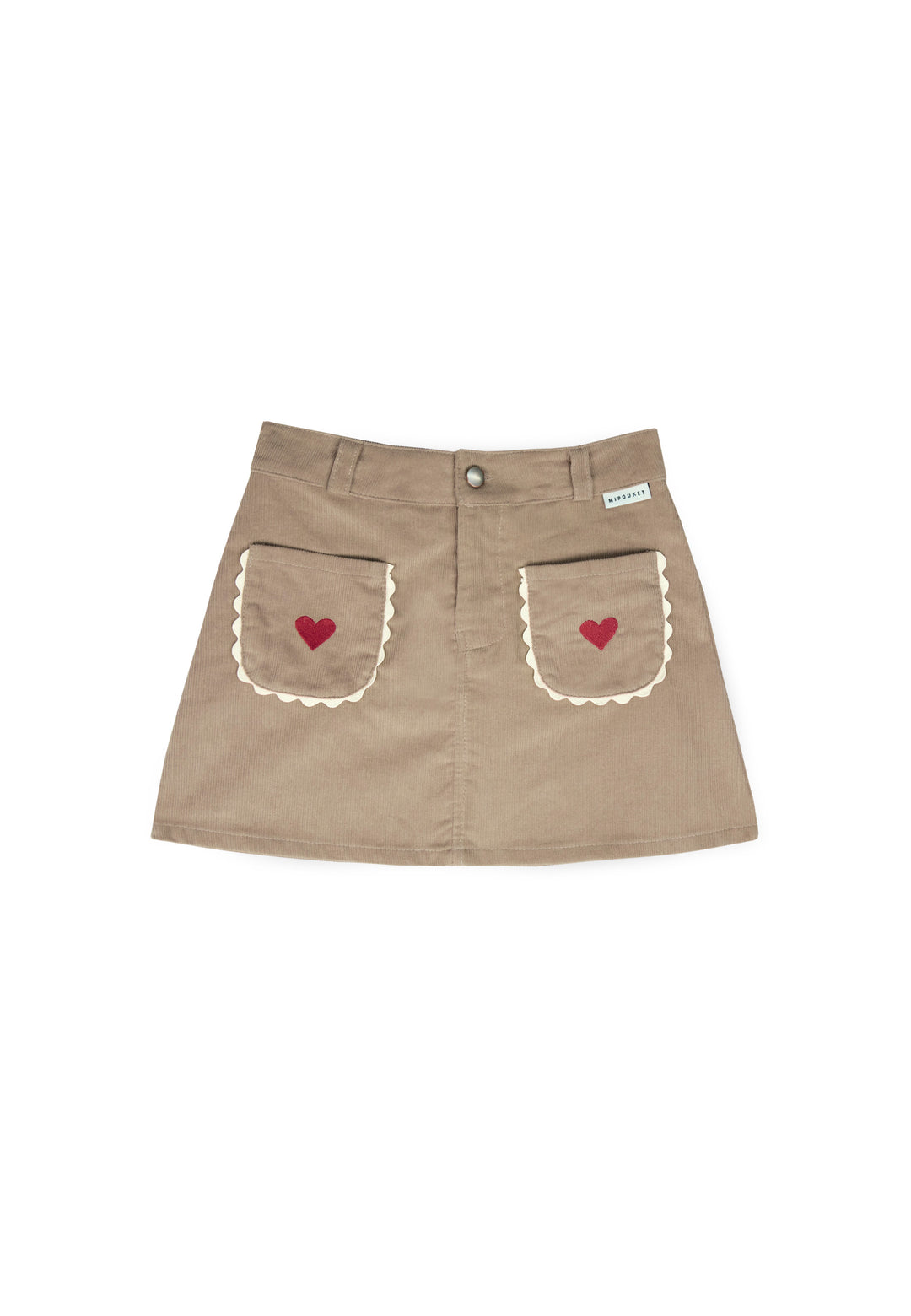 GERALDINE MINI SKIRT - CORDUROY (COCONUT)