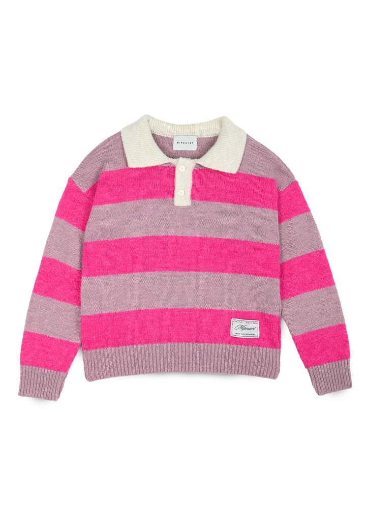 POLO ANDREA - KNITWEAR (MAUVE / PINK)