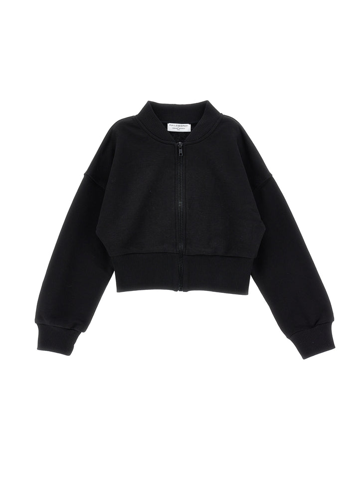I9F800 6036-LS ZIP UP JACKET-BLACK