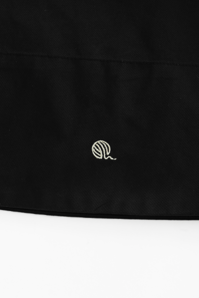 V YOKE CIRCLE SKIRT-BLACK