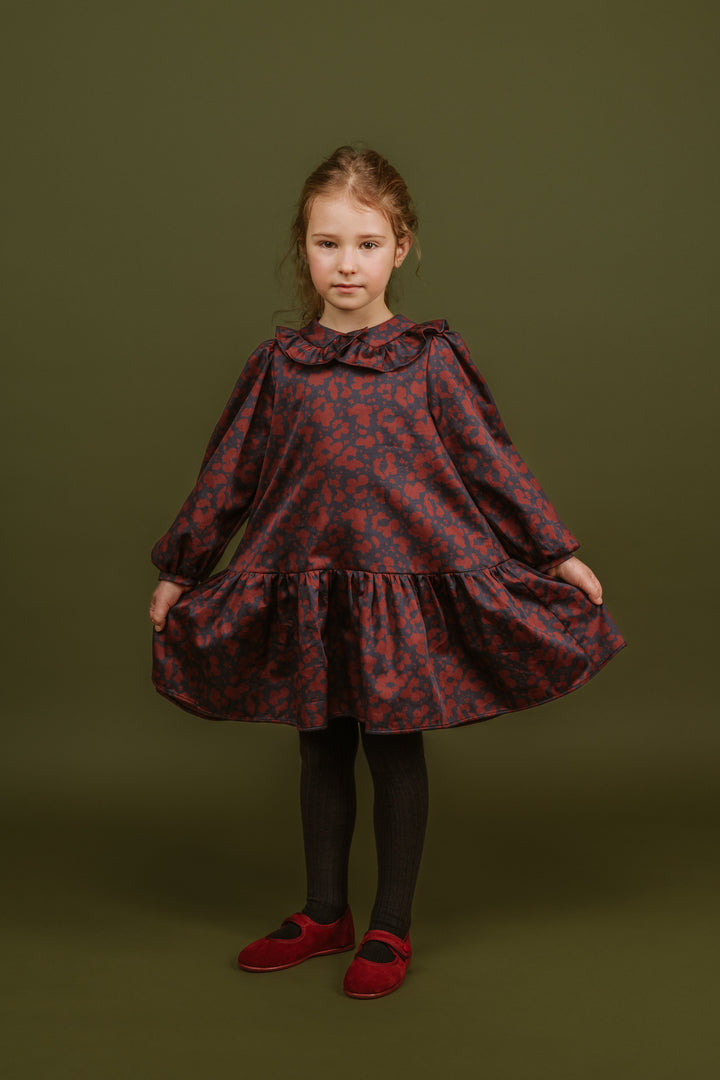 Cotton Dress Cara-Aubergine
