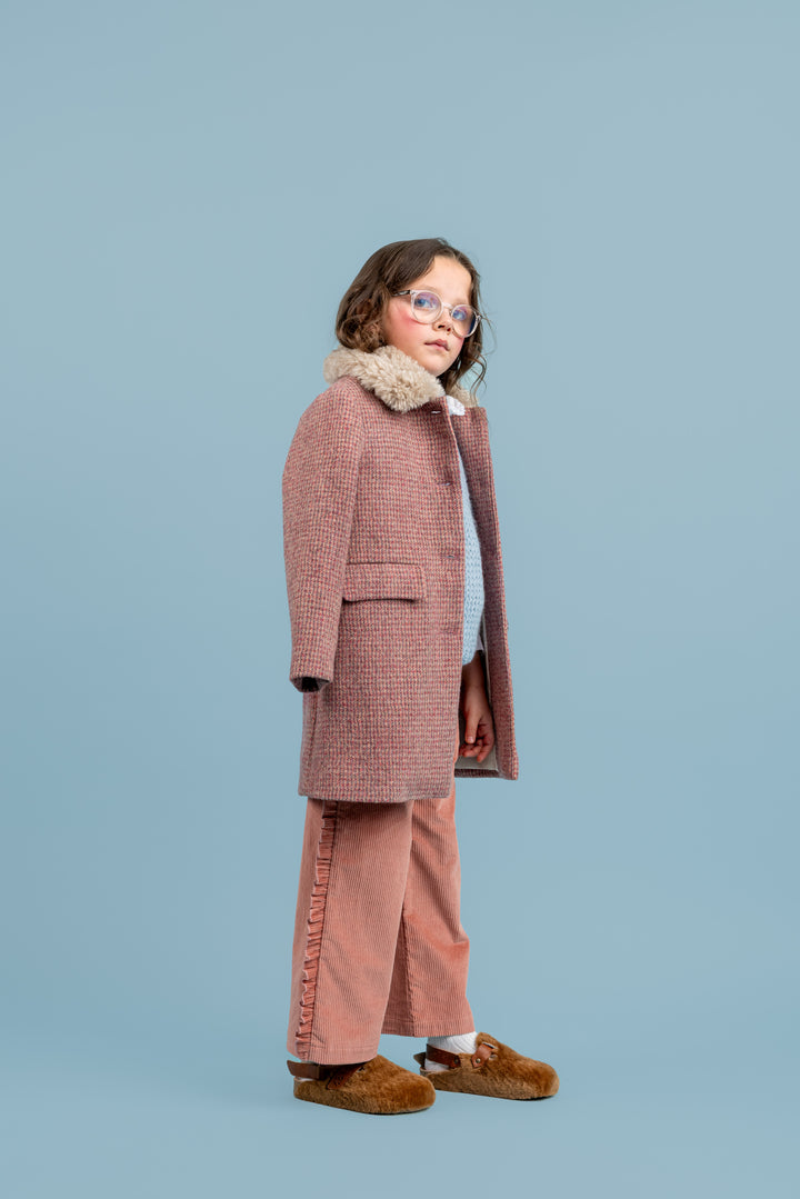 Chloe Wool Coat - Pink