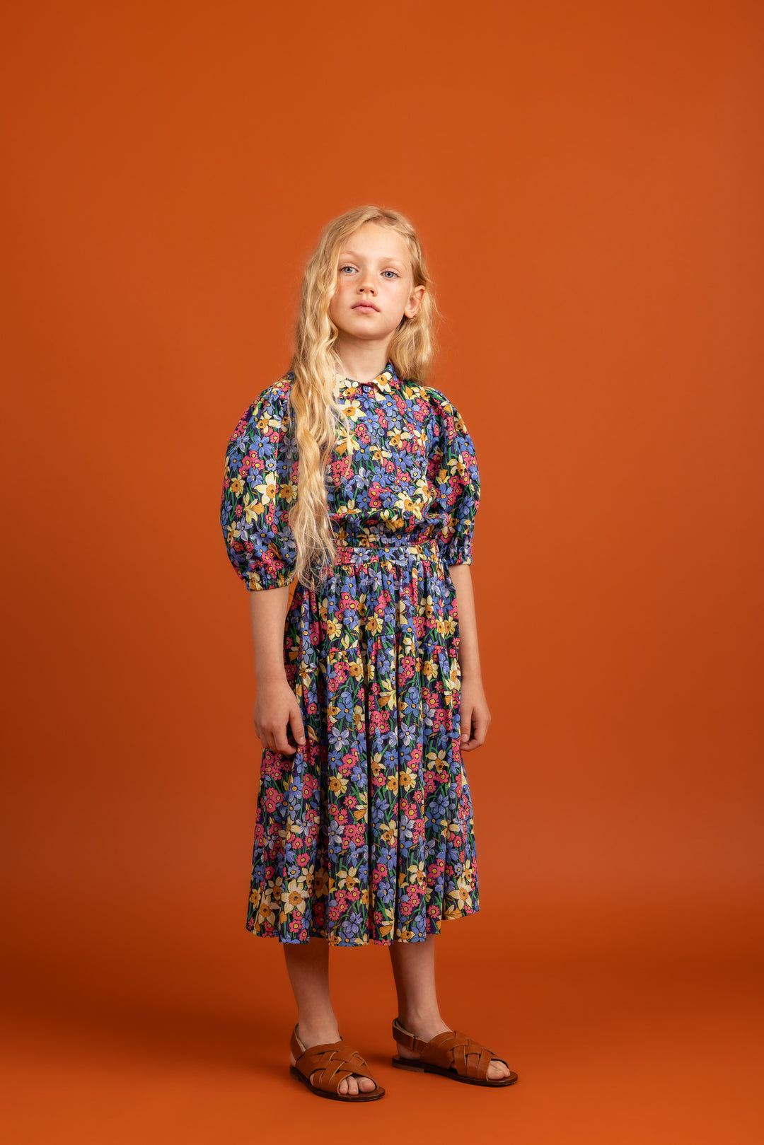 Madison Dress Cotton-Blue