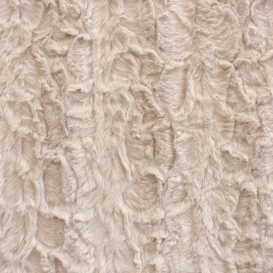 Zandino fur blanket Beige with Ivory back