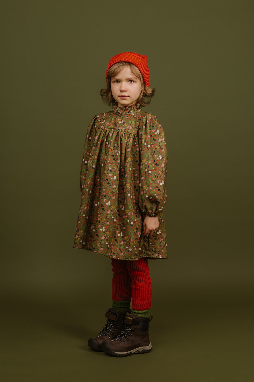 Corduroy Dress Fiorella-Green