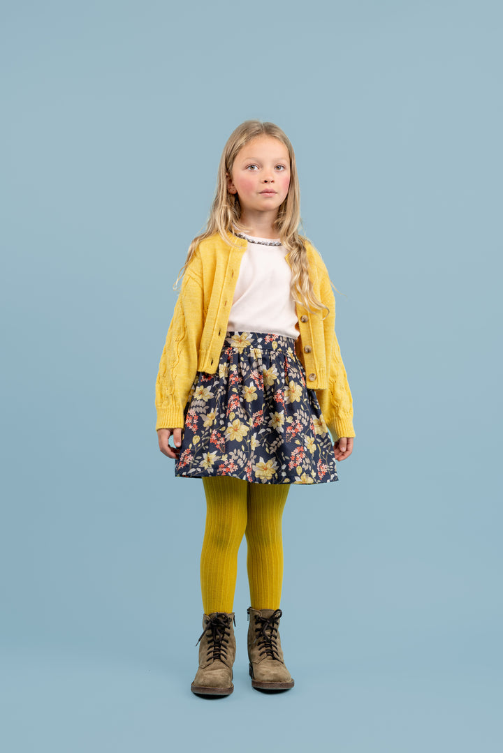 Phoenix Wool Cardigan with Pockets -  Yellow