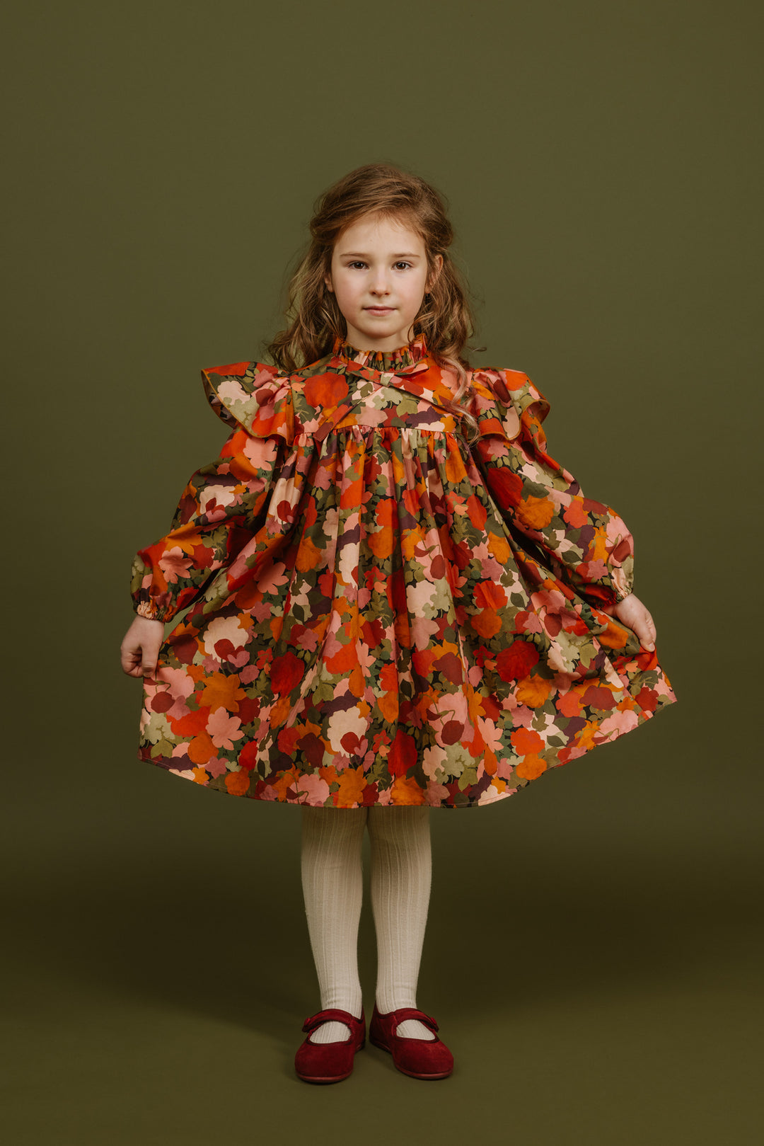 Special Edition Cotton Dress Sienna Cover Knee-Multicolor