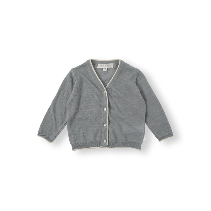 BNI26MCR02 FINN LINING KNIT CARDIGAN  - GRAYISH BLUE