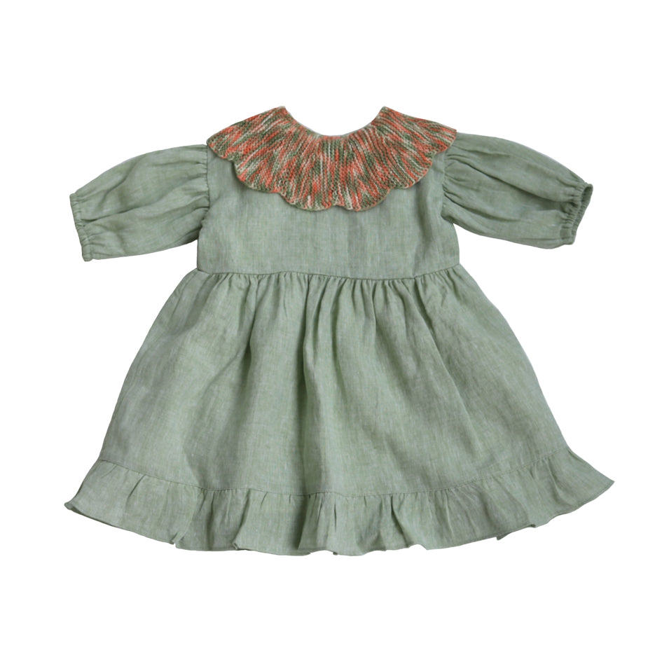 Cordelia Dress-Sage/Sunset