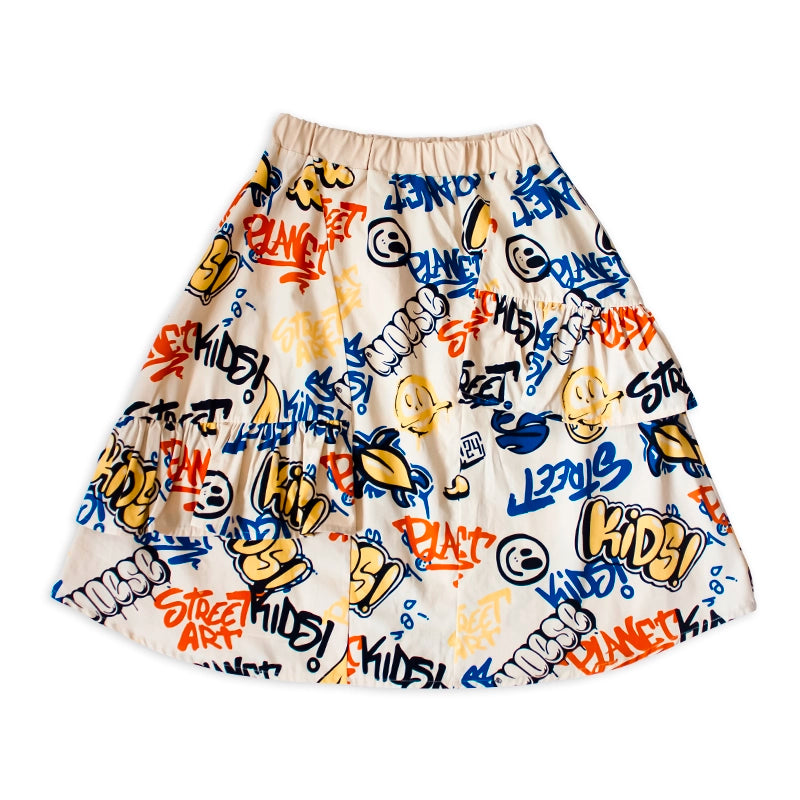 3263-SUBWAY SKIRT-Graffiti