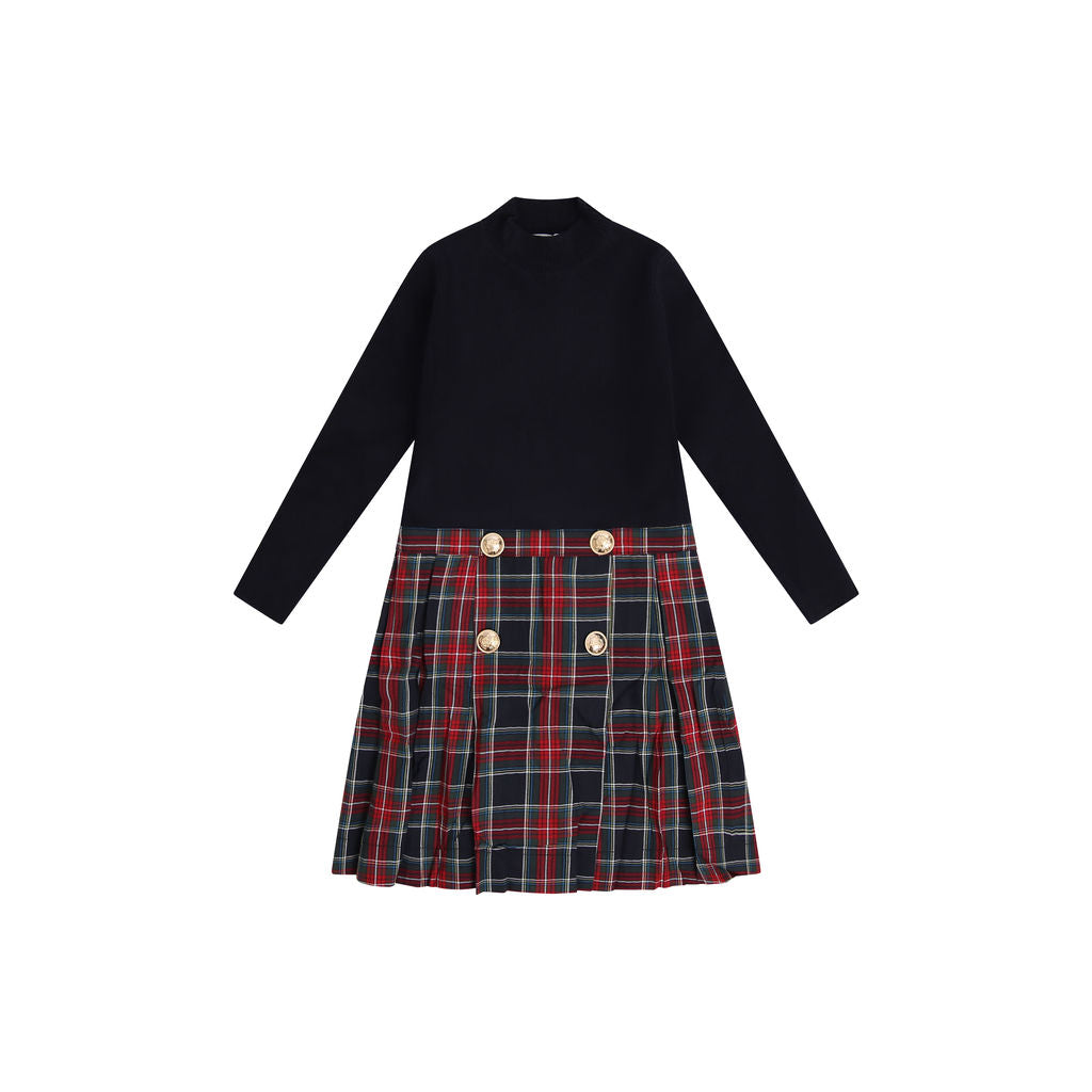 SR250922 - Plaid Dresswear Dress