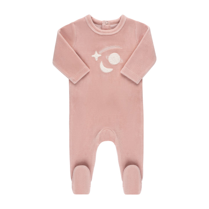 VELOUR CELESTIAL COLLECTION-3 PC SET-DUSTY PINK