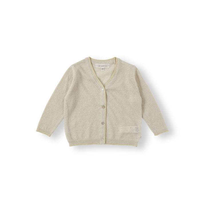 BNU26MCR02 FINN LINING KNIT CARDIGAN  - LIGHT BEIGE