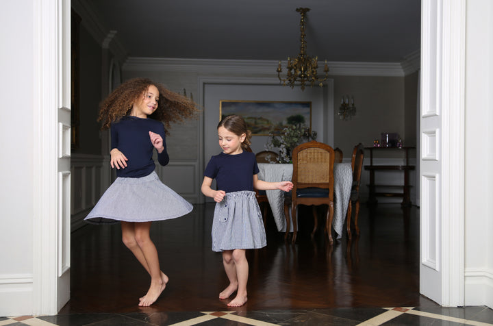 TR145 - Pinstripe - Long Sleeve dress