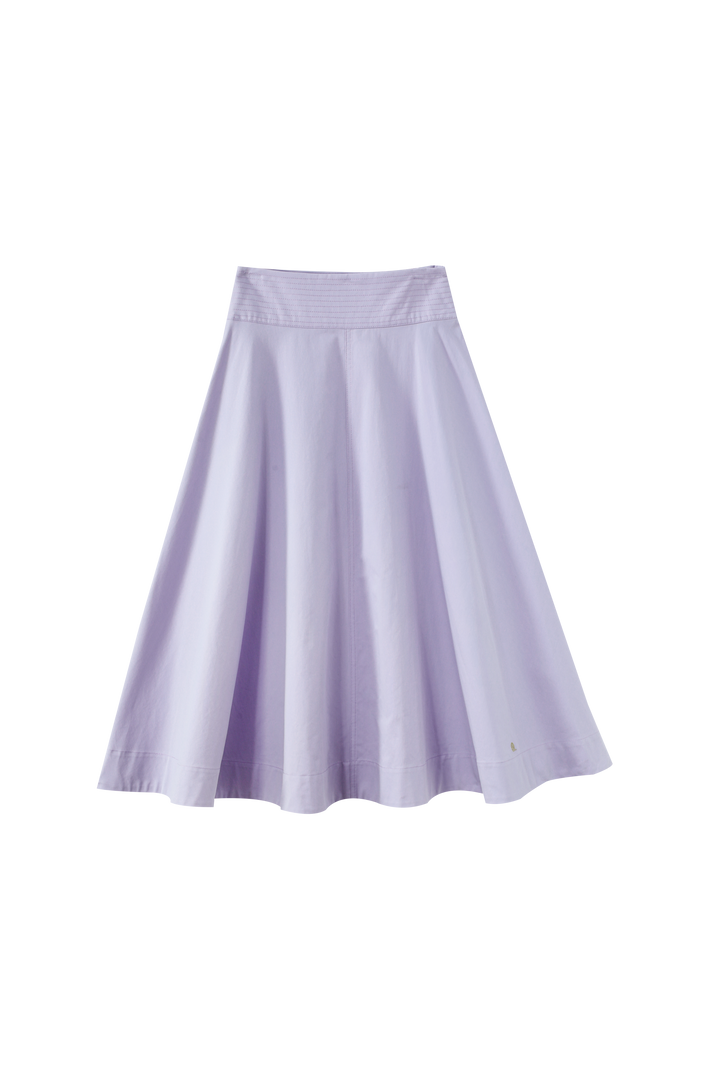 YOKE CIRCLE SKIRT-LAVENDER