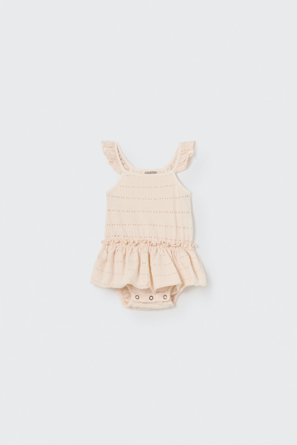 ISOLDA299S5-EMBELLISHED JACQUARD BABY ROMPER-ivory