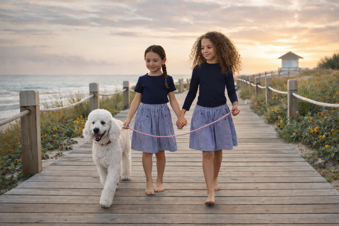 TR145 - Pinstripe - Long Sleeve dress